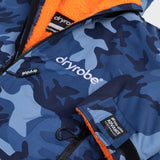 Advance Long Sleeve Surf Poncho - Voksne - Blue Camo/Orange - Gumpel & Co