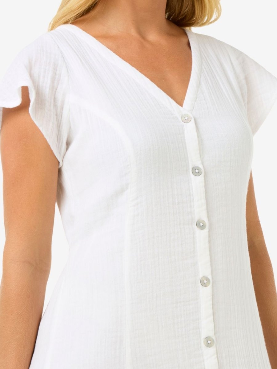 Premium Surf Long Dress - Dame - White - Gumpel & Co