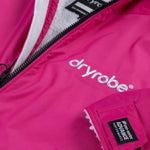 Advance Long Sleeve Surf Poncho - Voksne - Pink/Light Grey - Gumpel & Co