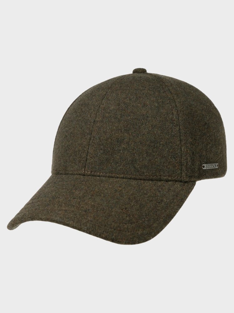 Baseball Wool/Cashmere Cap - Unisex - Moss - Gumpel & Co