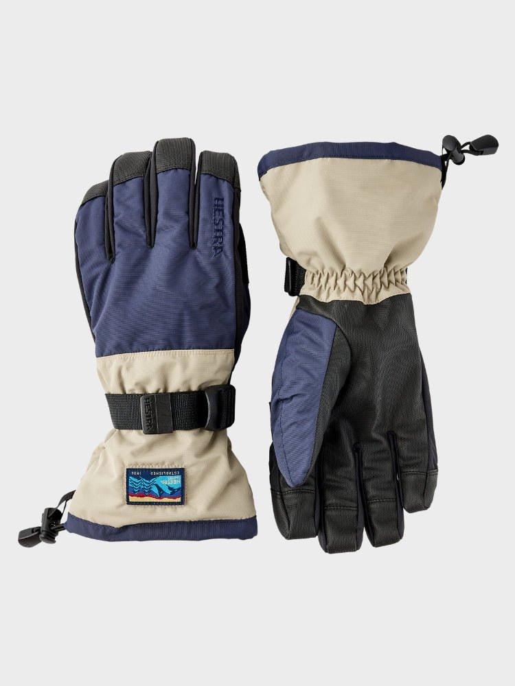 Gauntlet Sr. 5 - finger skihandske - unisex - Navy/Beige - Gumpel & Co