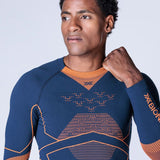 Men's Energy Accumulator Light 4.0 Shirt - Herre - Marine/Orange - Gumpel & Co