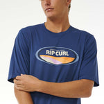 Men's Mumma Surflite UPF 50+ S/S UV T-shirt - Herre - Washed Navy - Gumpel & Co