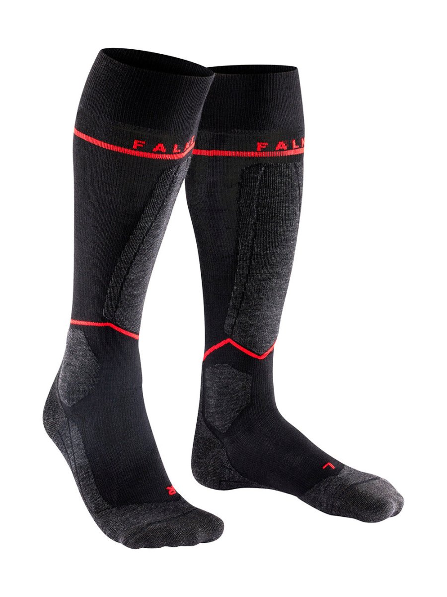 SK4 Advanced Compression Merinould Skisokker - Herre - Black - Gumpel & Co