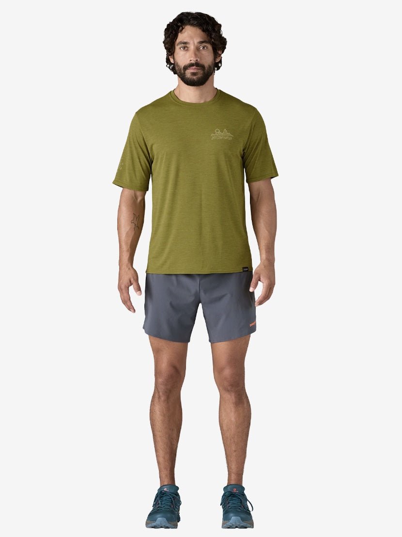 Capilene Cool Daily Graphic Tshirt - Herre - Graze Green - Gumpel & Co