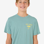 Icons Surflite UPF Short Sleeve Rash Vest - Børn - Blue Lagoon - Gumpel & Co