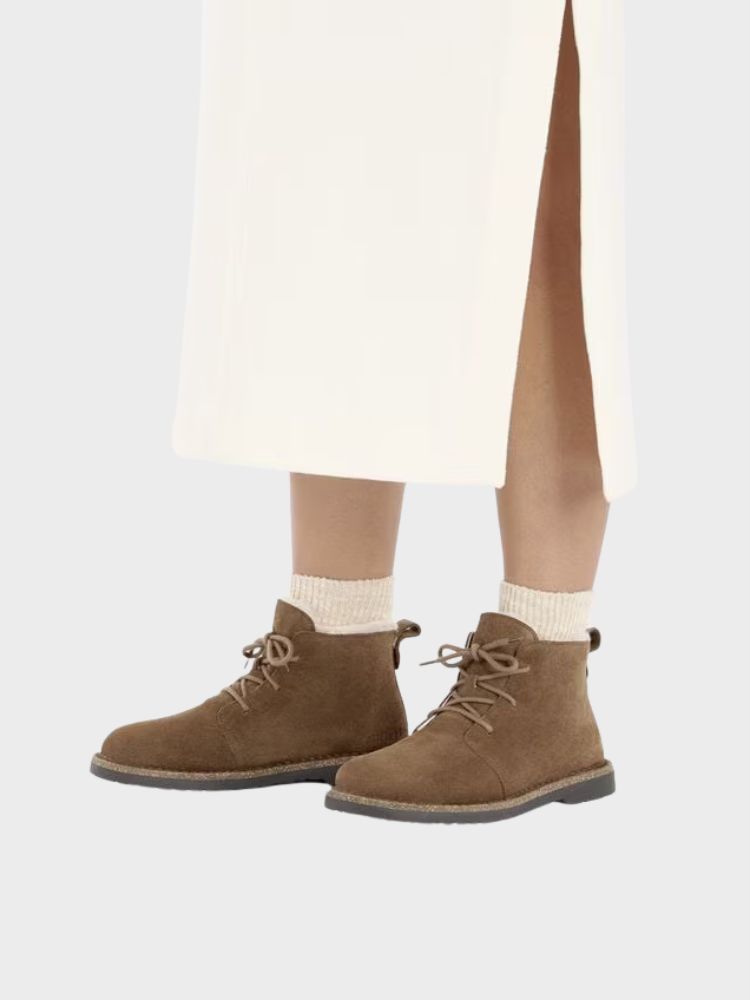 Uppsala Mid Shearling - Women - Dark Tea - Gumpel & Co