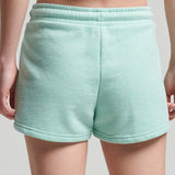 Women's Vintage Logo Jersey shorts i økologisk bomuld | Dame | Minted Marl - Gumpel & Co