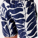 Men's Pietro Leaf Badeshorts - Herre - Marine - Gumpel & Co
