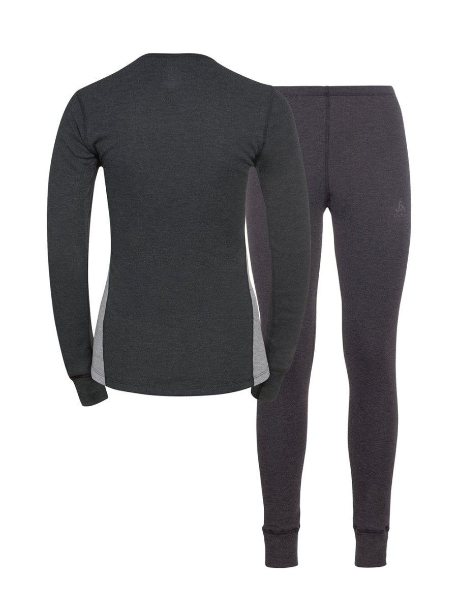 Women's Active Warm Skiundertøjssæt - Dark Grey/Grey Melange - Gumpel & Co