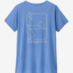 Capilene Cool Daily Graphic UV Shirt - Dame - Blå - Gumpel & Co