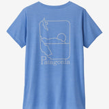 Capilene Cool Daily Graphic UV Shirt - Dame - Blå - Gumpel & Co