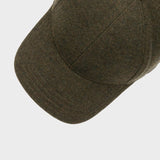 Baseball Wool/Cashmere Cap - Unisex - Moss - Gumpel & Co