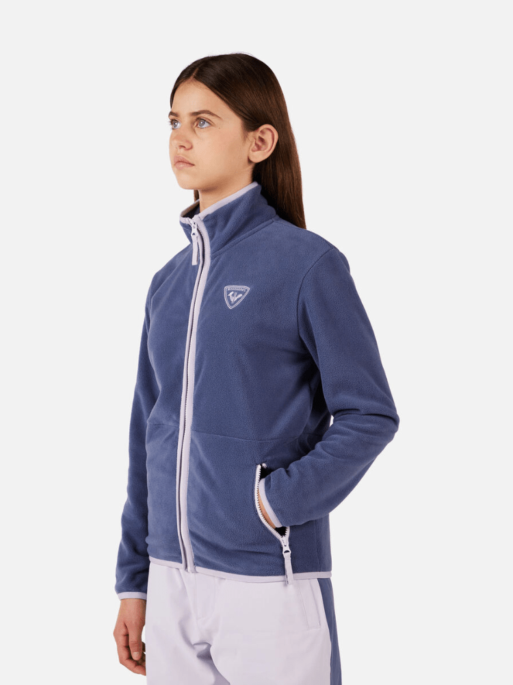 Strawpile Fleece Midlayer m/lynlås - Børn - Night Blue - Gumpel & Co