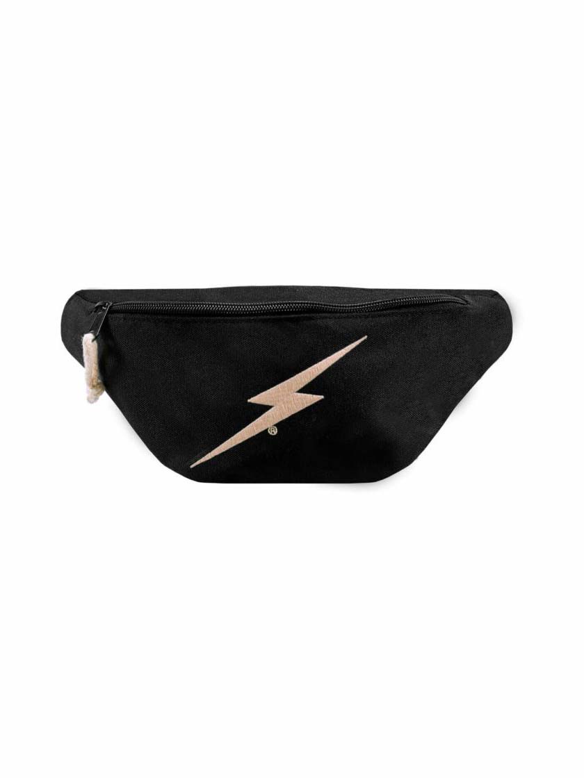LIGHTNING BOLT Forever Waist Bag | Unisex | Black