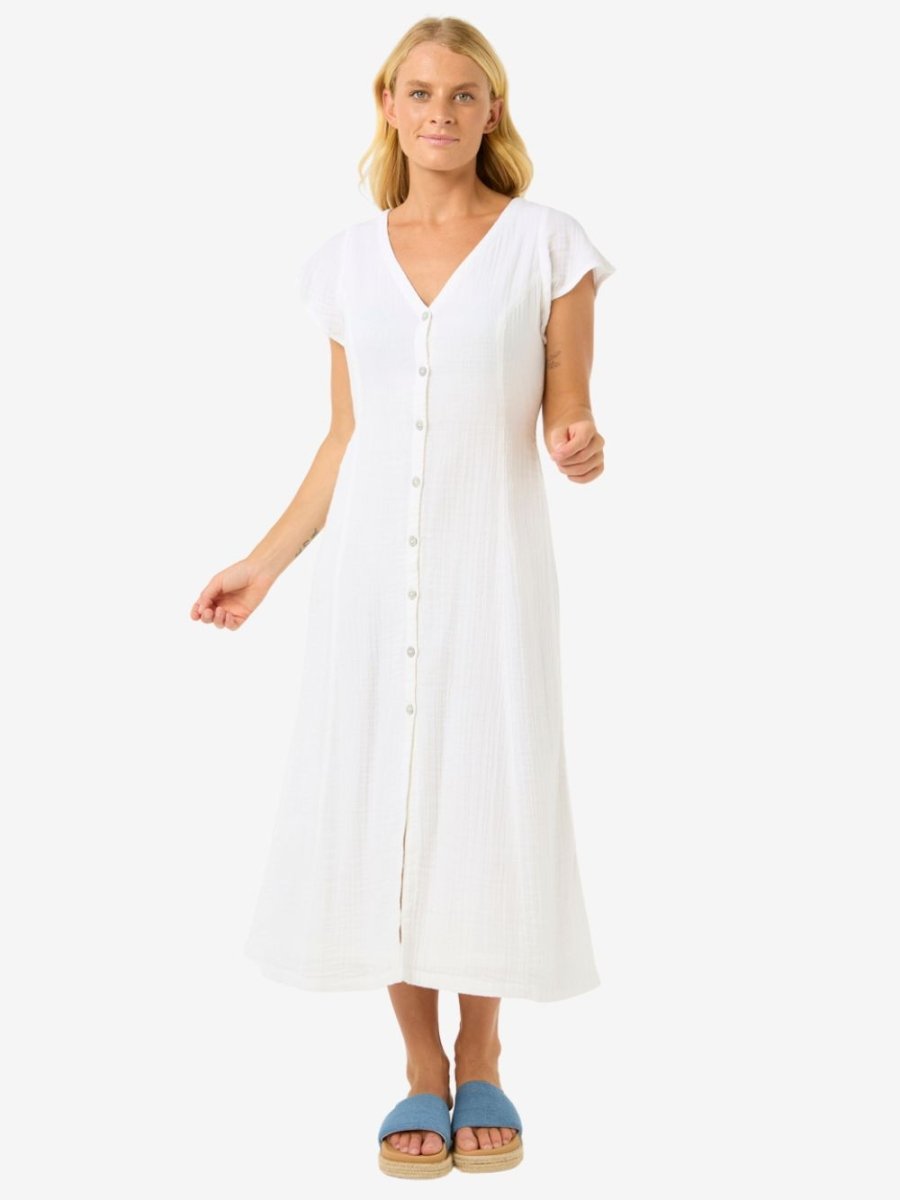 Premium Surf Long Dress - Dame - White - Gumpel & Co