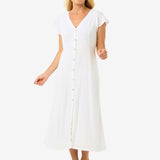 Premium Surf Long Dress - Dame - White - Gumpel & Co