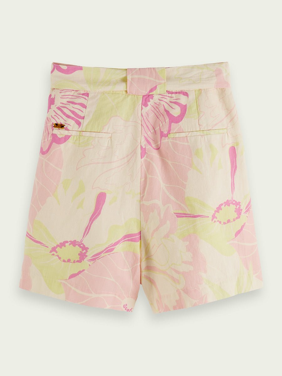 Women's High - Rise Mid - Length Shorts - Dame - Vondelfield Blossom - Gumpel & Co