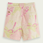 Women's High - Rise Mid - Length Shorts - Dame - Vondelfield Blossom - Gumpel & Co