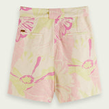 Women's High - Rise Mid - Length Shorts - Dame - Vondelfield Blossom - Gumpel & Co