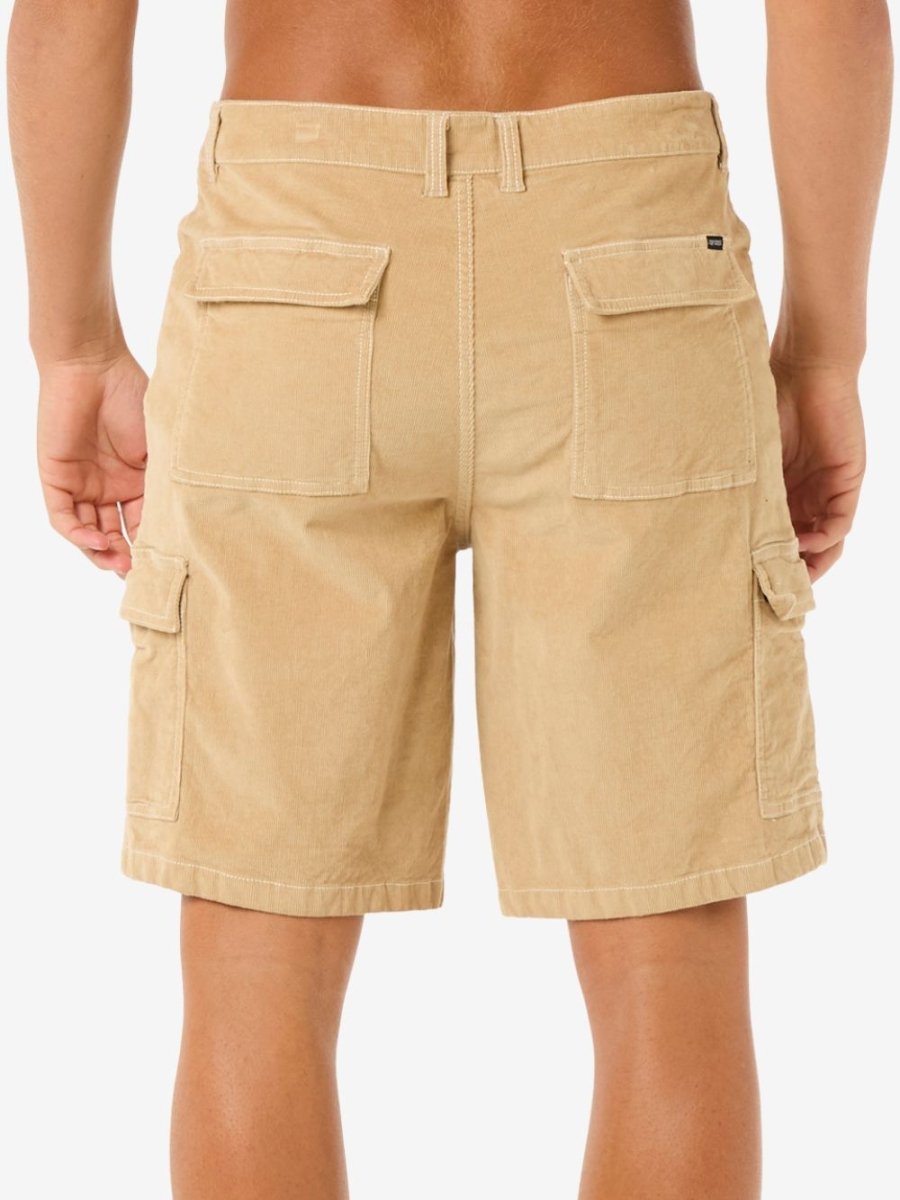 Classic Surf Cord Cargo Short - Herre - Khaki - Gumpel & Co