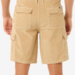 Classic Surf Cord Cargo Short - Herre - Khaki - Gumpel & Co