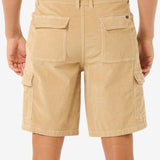Classic Surf Cord Cargo Short - Herre - Khaki - Gumpel & Co