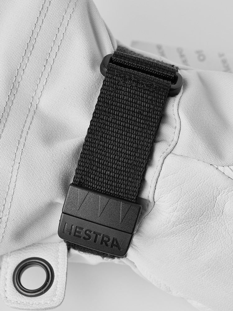 Female Heli 5 - finger Skihandsker - Dame - Pale Grey/Off White - Gumpel & Co