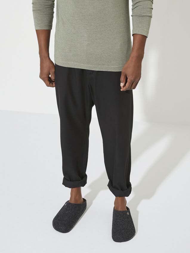 Men's Zermatt Uld Sutsko - Herre - Anthracite (mørkegrå) - Gumpel & Co