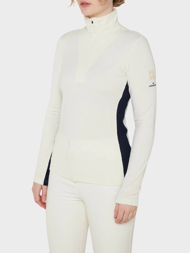 Voss 1/4 zip - Women - Off White - Gumpel & Co