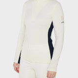 Voss 1/4 zip - Women - Off White - Gumpel & Co
