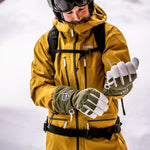 Army Leather Heli 5 - finger Skihandsker - Unisex - Olive - Gumpel & Co