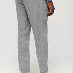 Men's Drawstring Hør Buks - Herre - Dark Navy/Optic - Gumpel & Co