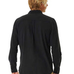 Men's Washed Long Sleeve Skjorte - Herre - Washed Black - Gumpel & Co