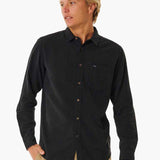 Men's Washed Long Sleeve Skjorte - Herre - Washed Black - Gumpel & Co