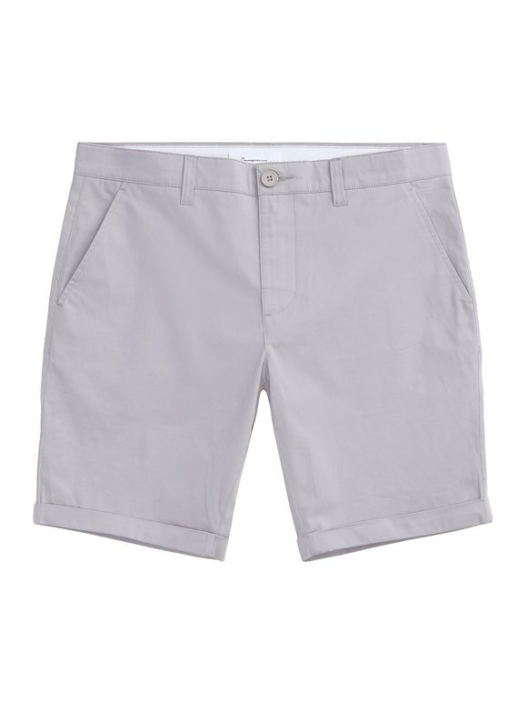 Men's Chuck Regular Chino Poplin Shorts - Herre - Alloy (Grå) - Gumpel & Co