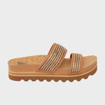 REEF Cushion Vista Hi - Sandaler til damer - Chocolate Raffia