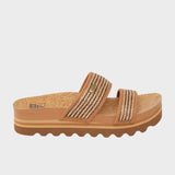 REEF Cushion Vista Hi - Sandaler til damer - Chocolate Raffia