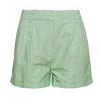 Women's Studios shorts i hør | Dame | Blue Surf - Gumpel & Co