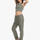 Women's On The Seashore Hørbukser - Dame - Agave Green - Gumpel & Co