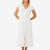 Premium Surf Long Dress - Dame - White - Gumpel & Co