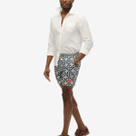 Tile Print 16 Badebukser - Herre - Navy Tala - Gumpel & Co