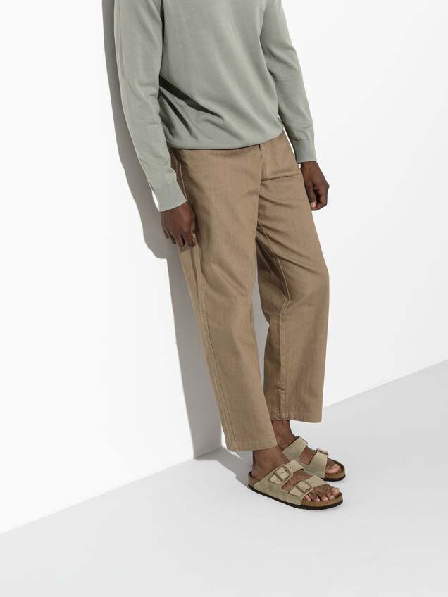 Arizona Ruskindssandaler - Unisex - Taupe - Smal - Gumpel & Co