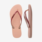 Slim Glitter II Klipklapper - Dame - Pink/Pink - Gumpel & Co