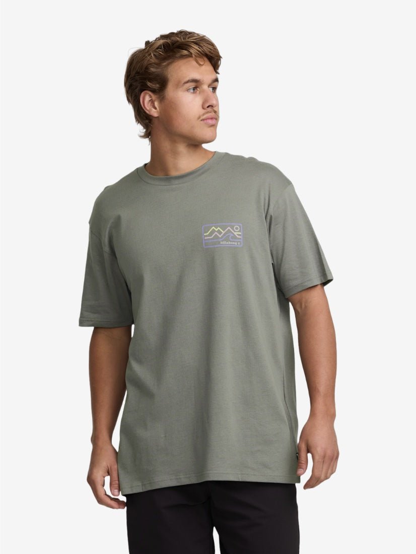 Range - Short Sleeves T-Shirt for Men - Slate - Gumpel & Co