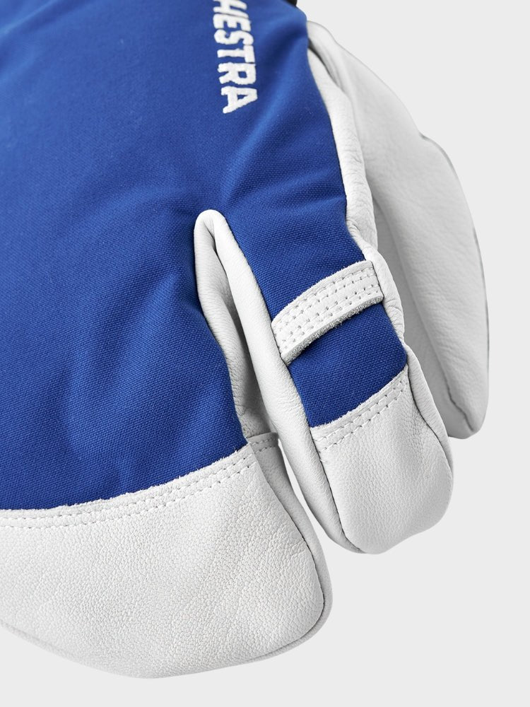 Army Leather Heli 3 - finger Skihandsker - Unisex - Royal Blue - Gumpel & Co