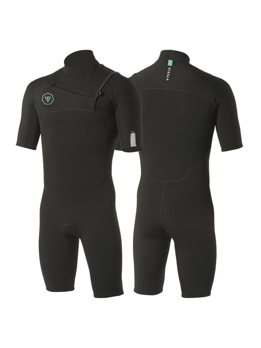 Men's 7 Seas 2/2 Short Sleeve Spring våddragt | Herre | Black - Gumpel & Co