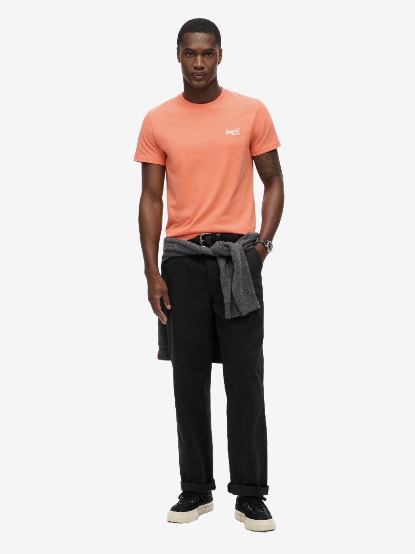 Men's Essential Logo T-shirt - Sunburst Coral - Gumpel & Co