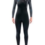 Women's Quantum 3/2 Chest Zip Full Våddragt | Kvinder | Black/Grey - Gumpel & Co