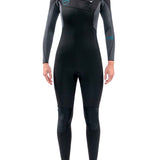 Women's Quantum 3/2 Chest Zip Full Våddragt | Kvinder | Black/Grey - Gumpel & Co